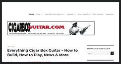 Desktop Screenshot of cigarboxguitar.com