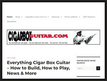 Tablet Screenshot of cigarboxguitar.com